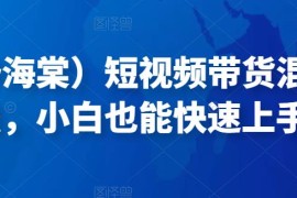 （小妤海棠）短视频带货混剪实操法，小白也能快速上手