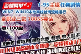 真100级真女鬼剑17.2版DNF单机全职业三觉主线任务