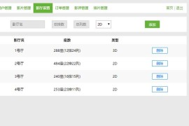 电影影院管理系统电影购票系统java项目jsp web项目