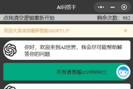 chatgpt3.5版本小程序版源码（接口3.5）