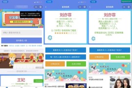 同名在线查询系统微信小程序源码下载支持多种流量主