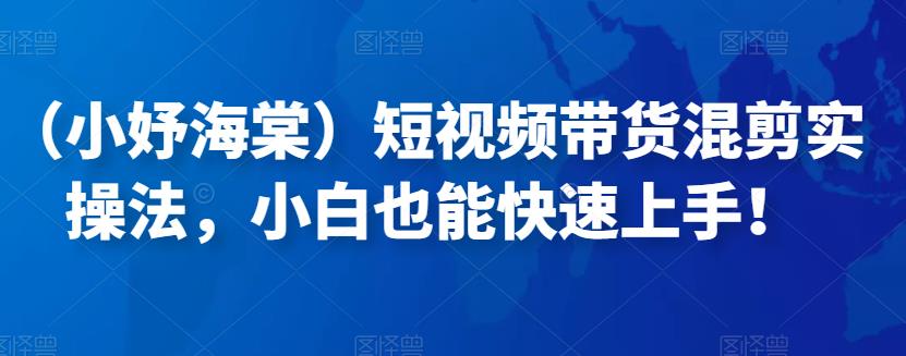 （小妤海棠）短视频带货混剪实操法，小白也能快速上手  第1张