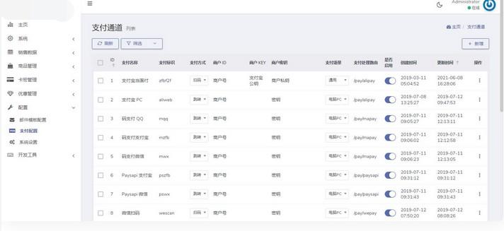 11月份新版支付接口超多的发卡网源码  第1张